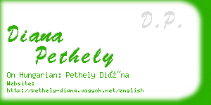 diana pethely business card